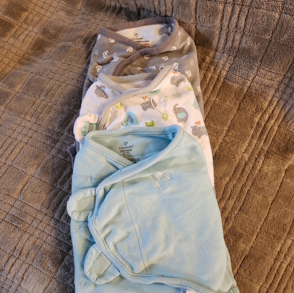 SwaddleMe Original Swaddle - Size Small/Medium, 0-3 Months 3 pack Bundle